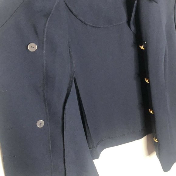 Fattaneh Bahari VTG Blazer Plus Size 18 Navy - Picture 9 of 9